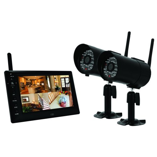 First Alert Digital Wireless Recording System with 7 inch LCD Display and Two Digital Cameras (DWS-472)