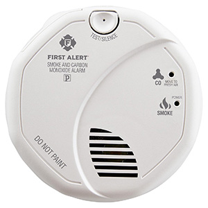 First Alert Hardwired Photoelectric Smoke and CO Alarm with Battery Backup