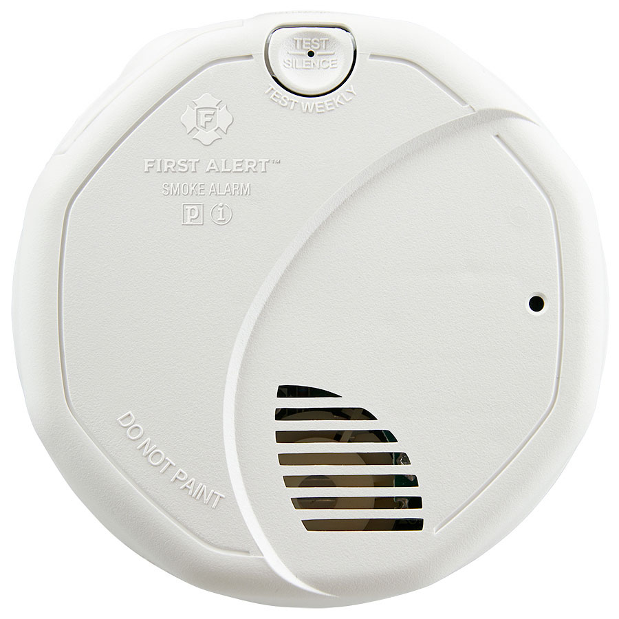 BRK 1010B Photoelectric Smoke Alarm 120V AC/DC w/Battery Backup