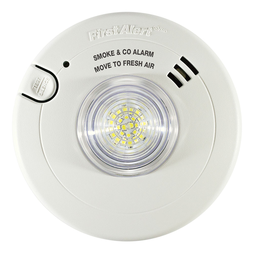 First Alert Hardwired Smoke and CO Alarm with LED Strobe Light and 10-Year Sealed Battery - 7030BSL (1038870)