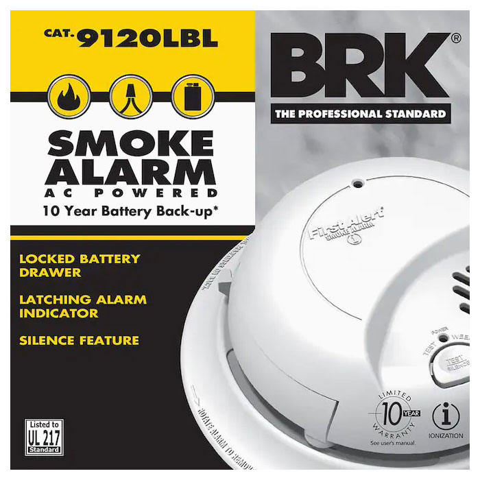 First Alert BRK Hardwired Smoke and Carbon Monoxide Alarm - SC9120LBL