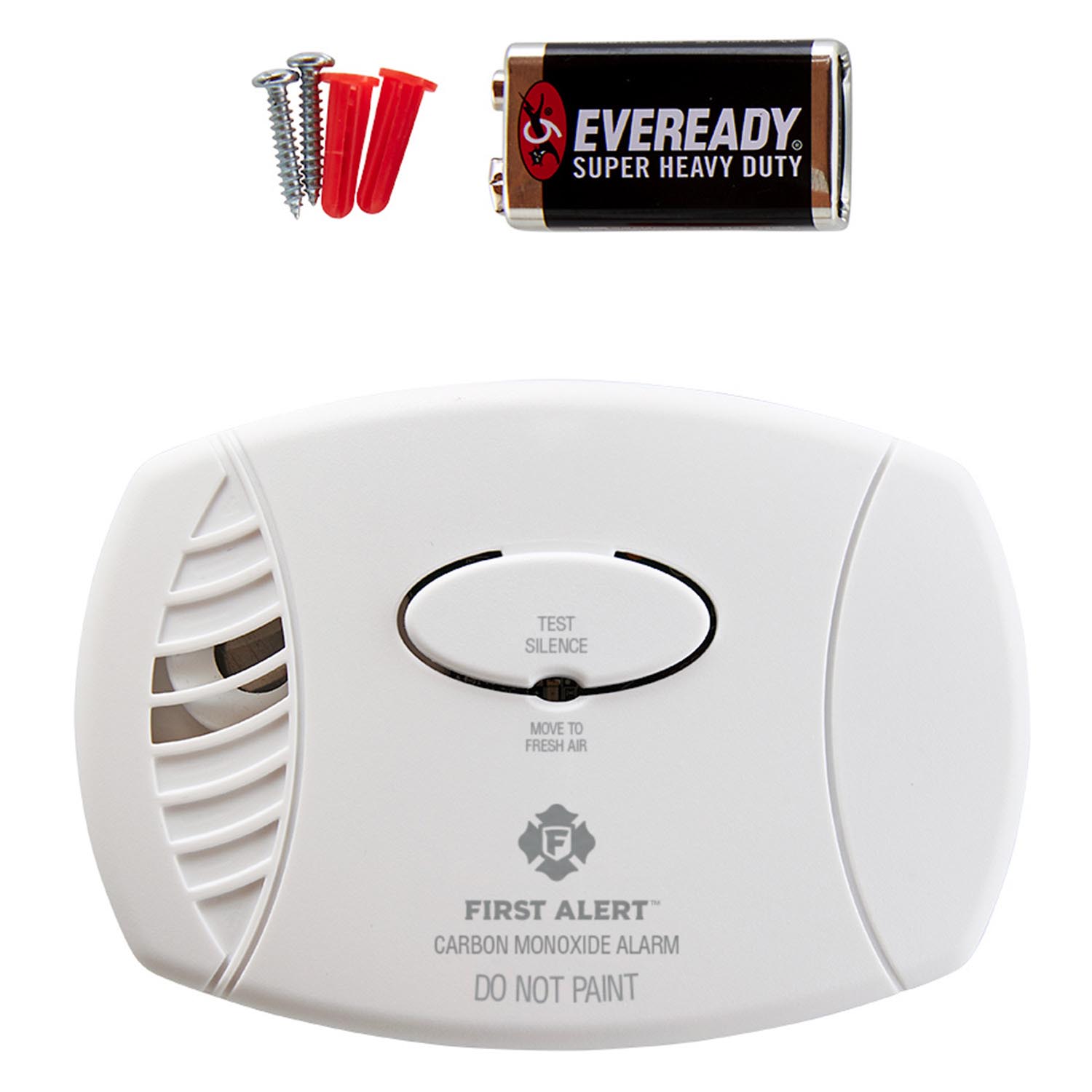 First Alert Smoke & Carbon Monoxide Alarm Set Detector 9V Battery Home 1039879 