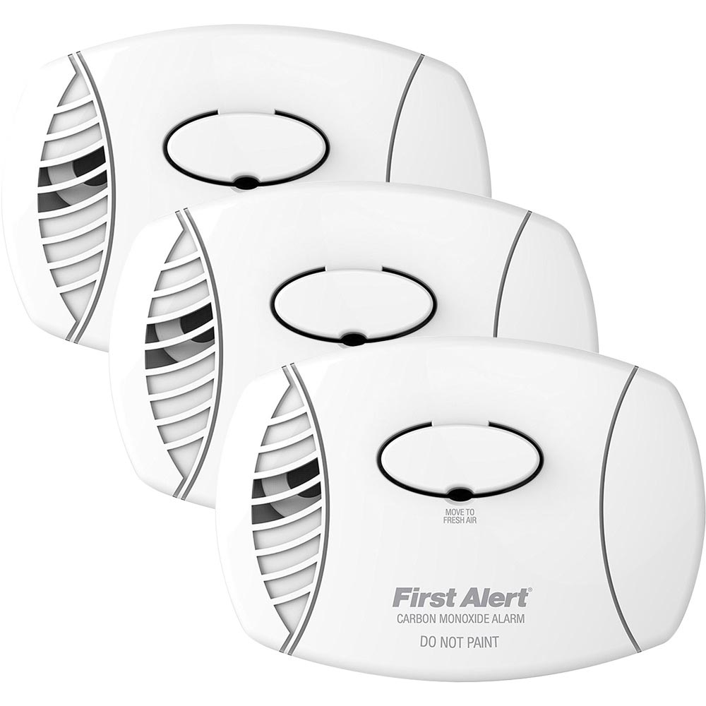 3 Pack Bundle of Basic Battery Operated Carbon Monoxide Alarm - CO400 (1039718)