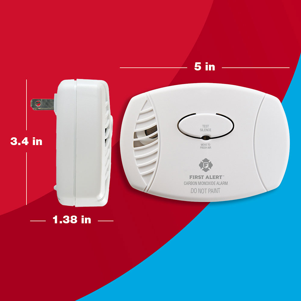 Plug In Carbon Monoxide Detector First Alert CO605