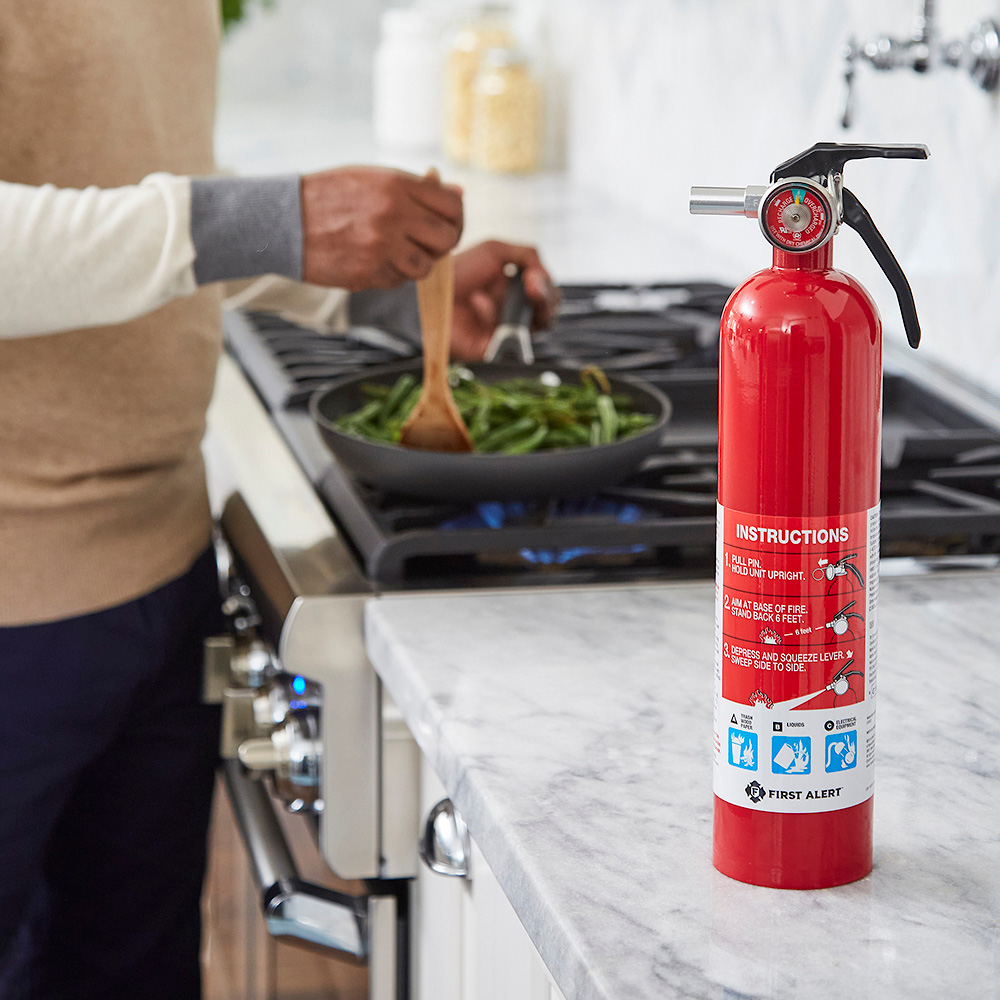 First Alert HOME1 Rechargeable Home Fire Extinguisher UL Rated 1-A