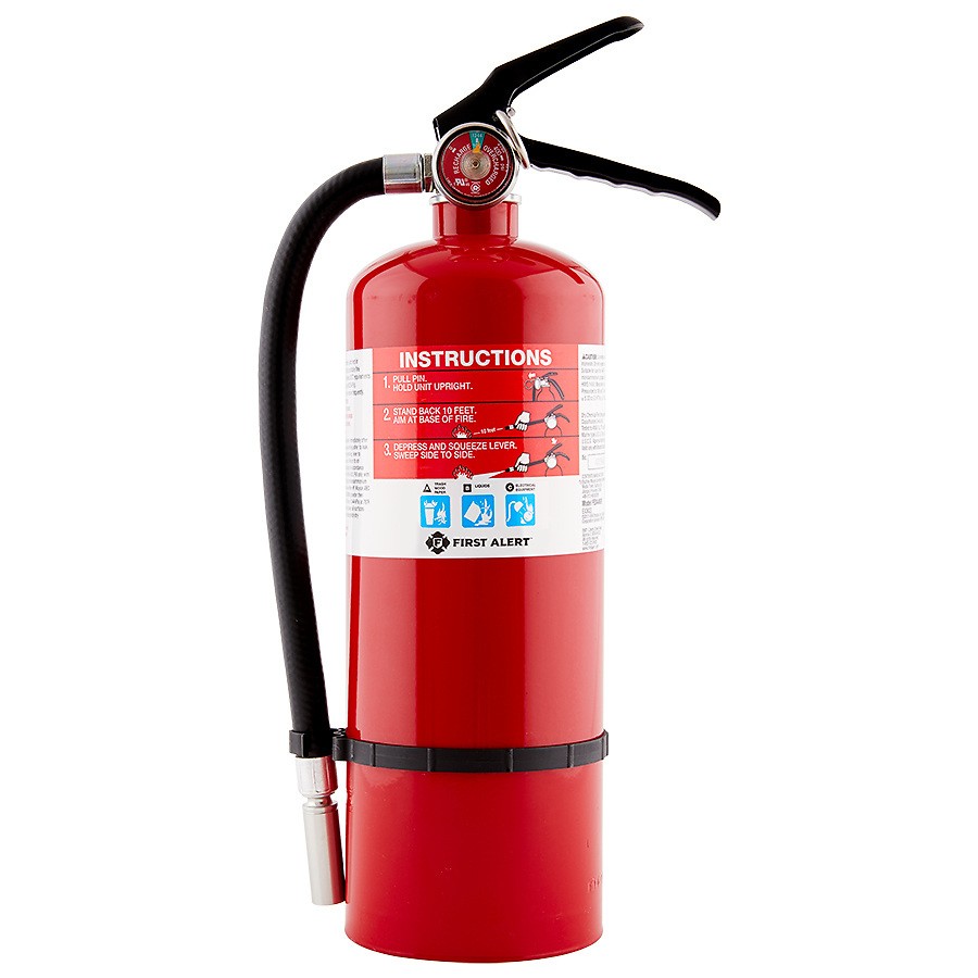 First Alert Rechargeable Heavy Duty Plus Fire Extinguisher UL rated 3-A:40-B:C (Red) - PRO5