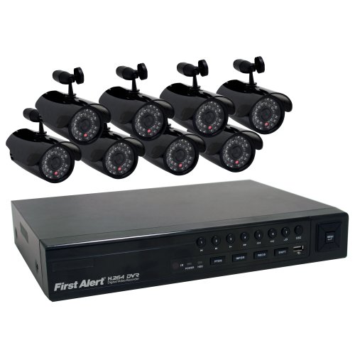 First Alert 8 Channel and 8 Camera Wired DVR Security System (DC8810-420)