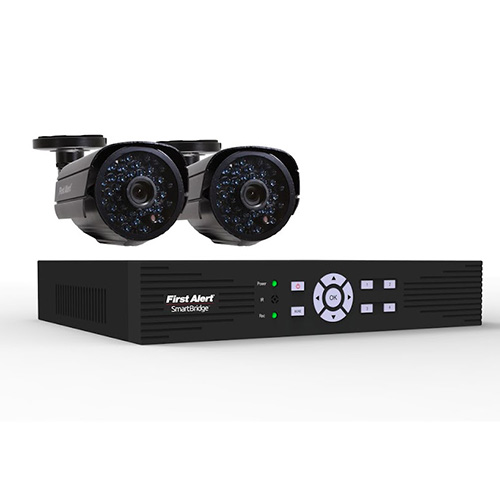 Smartbridge Series 4 Channel- Full D1 DVR 500GB Surveillance System with (2) 700TVL Bullet Cameras (DCAD4205-700)