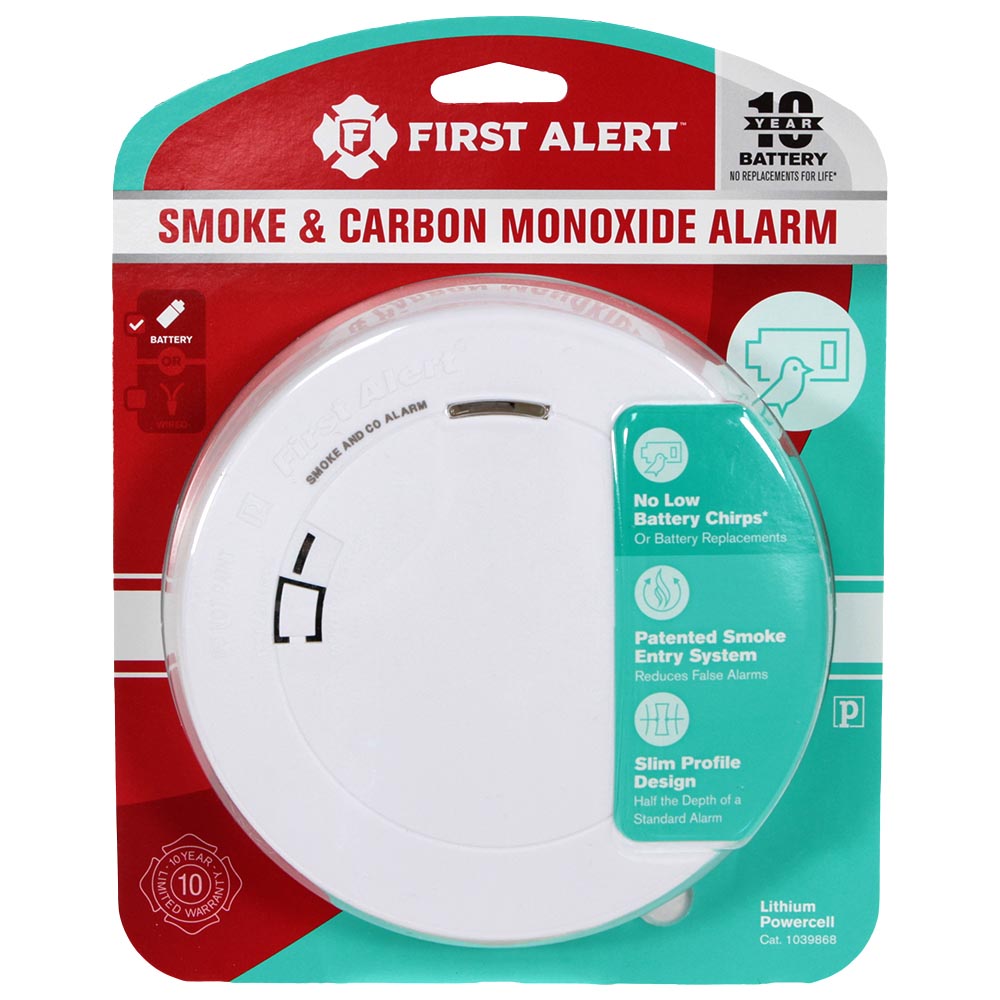 First Alert Prc710 10 Year Sealed Battery Combo Photoelectric Smoke Co Alarm First Alert Store