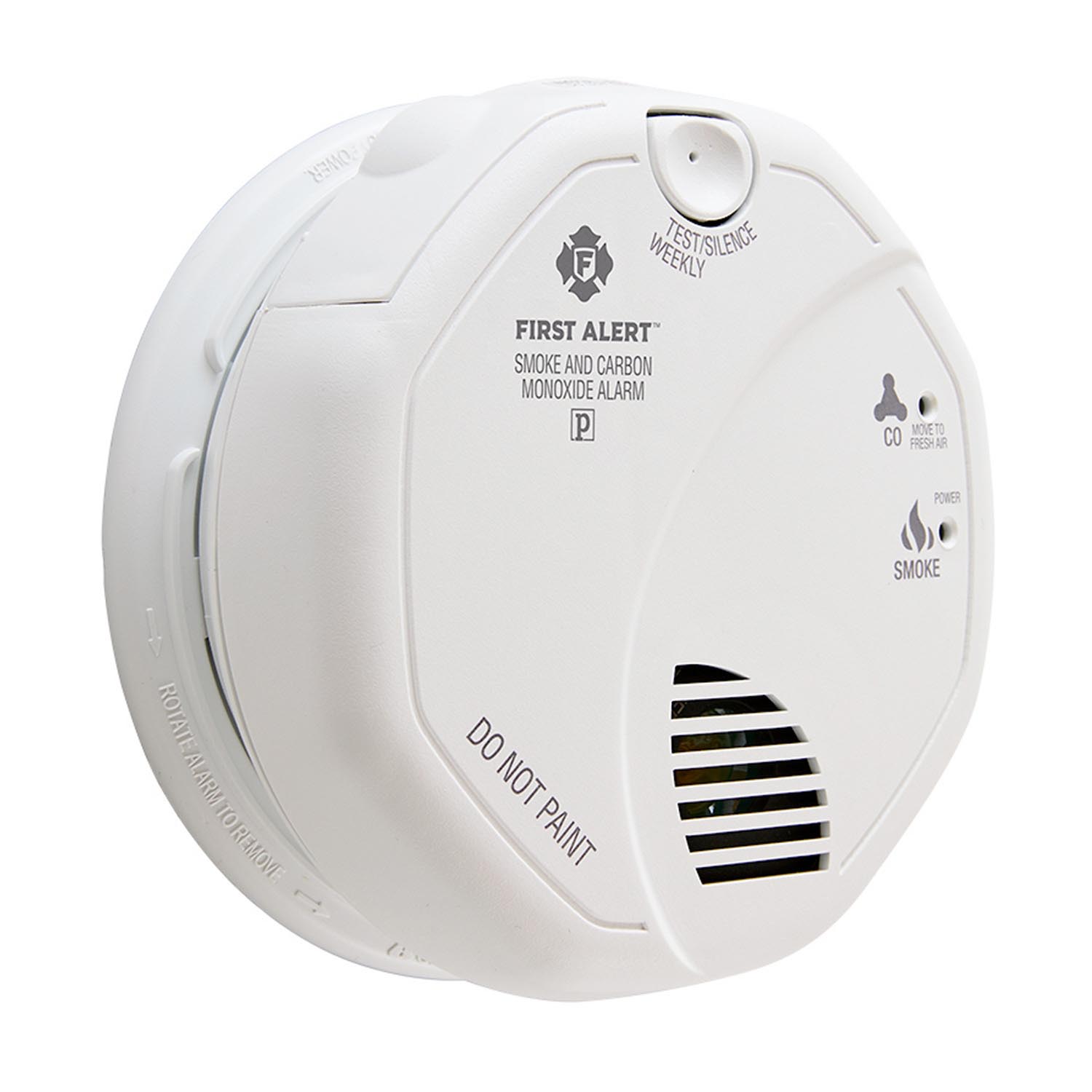 White First Alert 1039868 Battery-Powered Smoke & Carbon Monoxide Alarm 