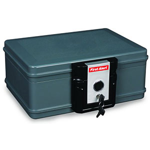 First Alert 0.19 Cubic Foot Water and Fire Protector Chest - 2017F