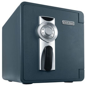 First Alert Waterproof and Fire Resistant Bolt-Down Safe, 0.94 Cubic Feet