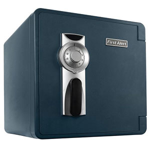 First Alert 2092F Water, Fire and Theft Combination Safe, 1.3 Cubic Foot