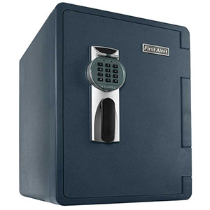 First Alert Fire Resistant Digital Bolt-Down Safe with Ready-Seal Technology