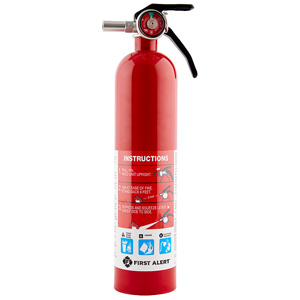 First Alert Rechargeable Home Fire Extinguisher - UL Rated 1-A, 10-B:C