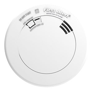 First Alert Slim 10-Year Battery Smoke and Carbon Monoxide Alarm with Voice
