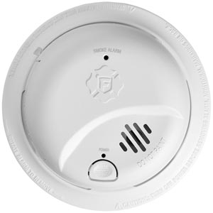 Precision Detection Interconnect Hardwire Smoke Alarm with 10-Year Battery